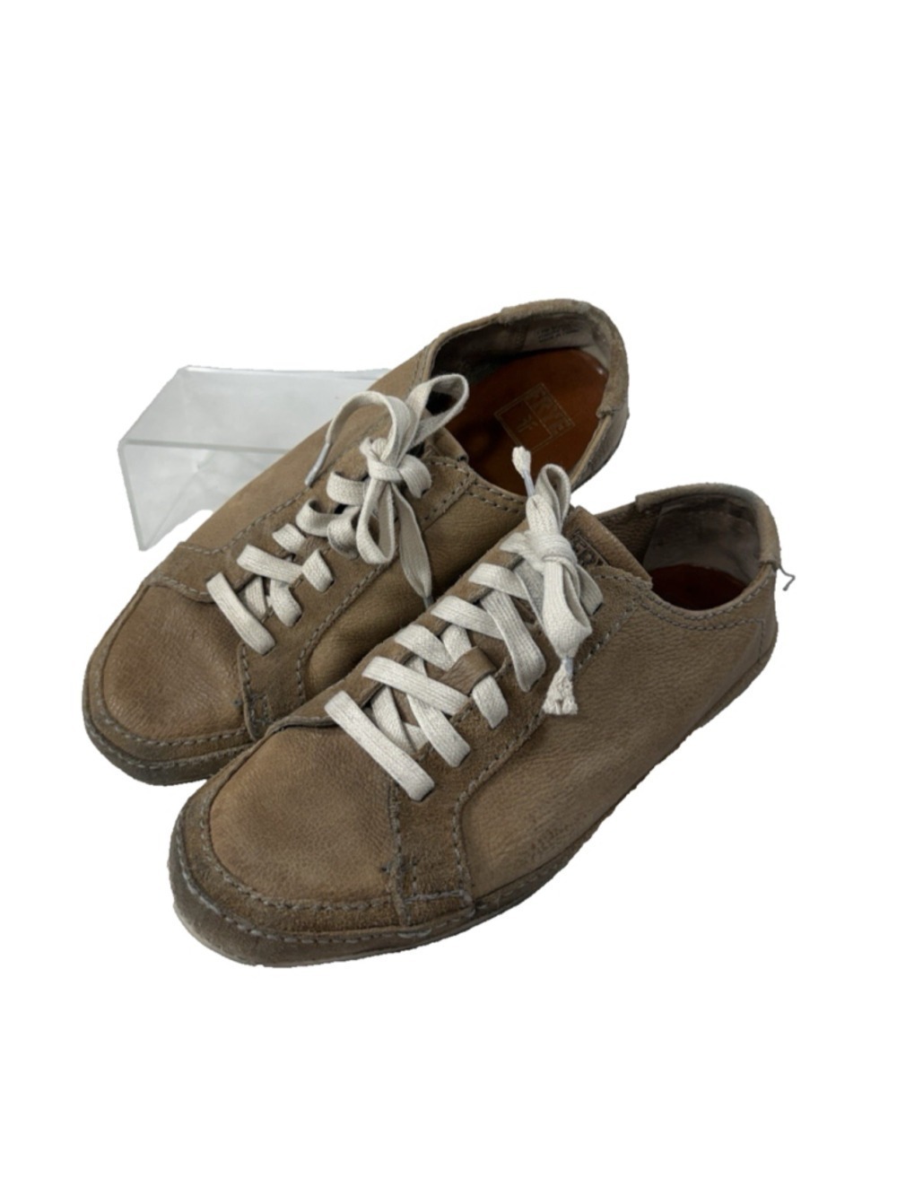 Frye Comford Womens Ice Leather Lace up Shoe Brown Womens US 7.5M Distressed